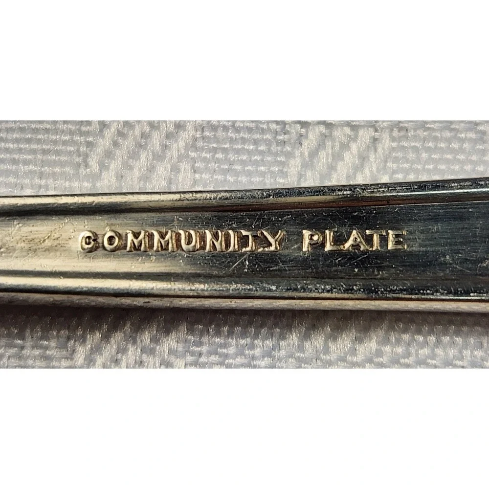 5 Piece Oneida Community Plate Silver Plate Flatware 1914 Table Spoon, Teaspoon
